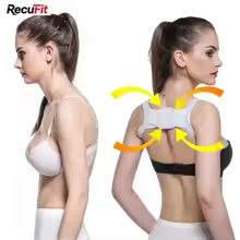 Corrector de postura AJUSTABLE - Alivia dolor de espalda, cuello y hombros